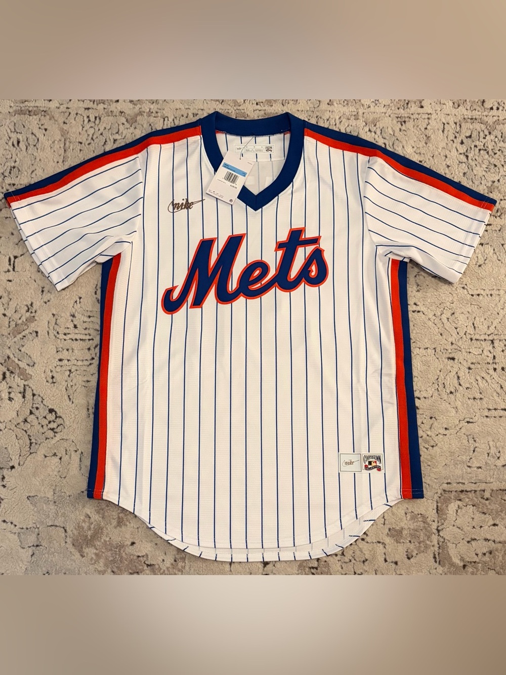Nike Authentic Cooperstown New York Mets Mike Piazza #31 MLB Jersey Men’s Sz: M